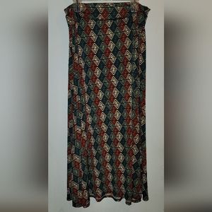 LuLaRoe Long Maxi skirt Diamond Vertical Stripes